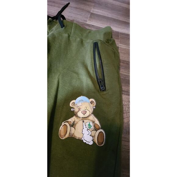 Solid Basics Joggers With Robot Teddy Bear Accent Size Medium. 1293 - Picture 7 of 10
